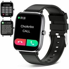 Smart Watch, Android iOS Phones Compatible,Waterproof with Bluetooth Answer/Mak