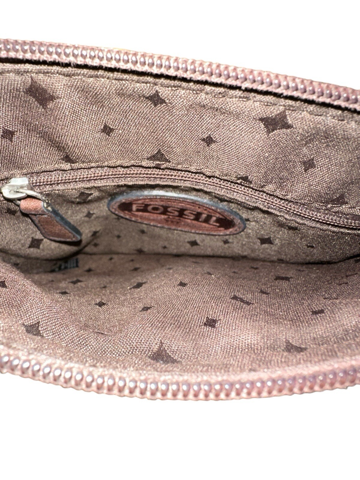 FOSSIL Brown Beige Adjustable Lined shoulder stra… - image 10