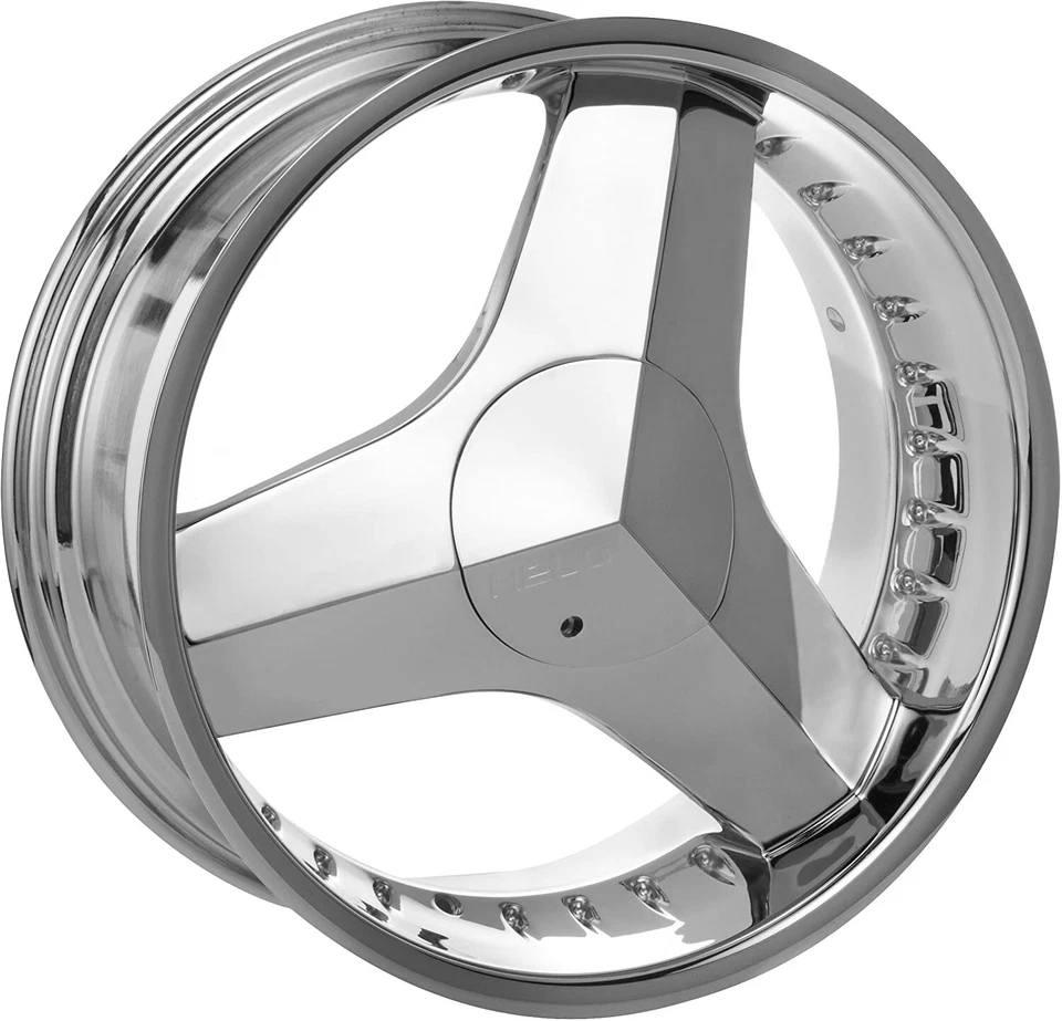 4x NUEVAS tapas centrales de pernos cromados Helo 6 3/16" para rueda de 20" SOLO HE357 821L160 Foto 4 de 4