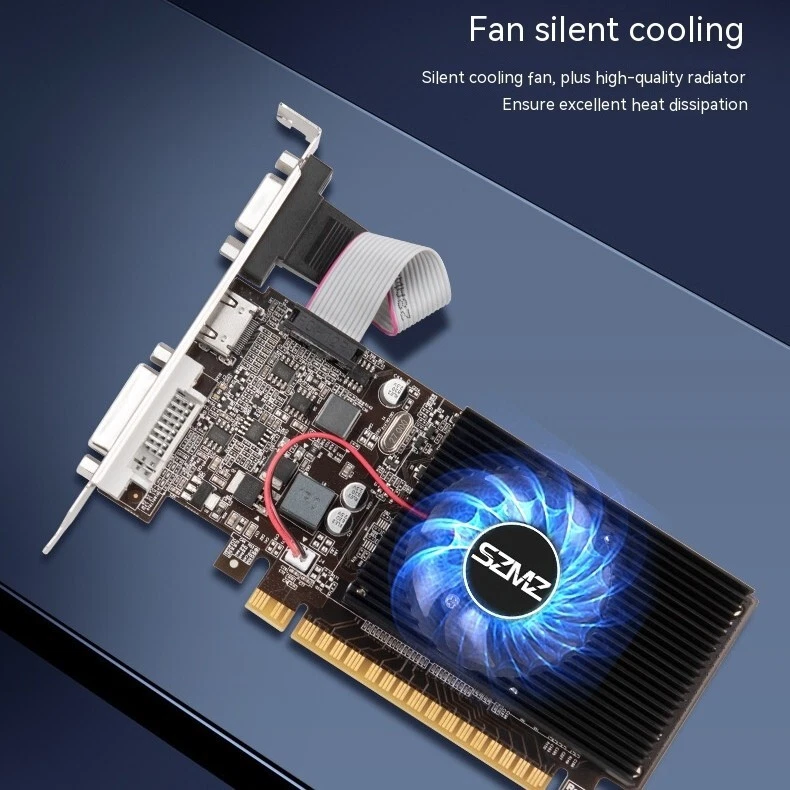 SZMZ NVIDIA GeForce GT 610 2GB Graphics Card DDR3 HDMI VGA DP Video GPU Gaming - Image 2 of 4