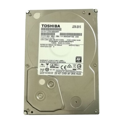 Toshiba 2TB DT01ABA200V 5700RPM 32MB SATA3 3.5