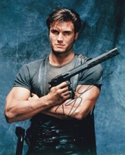 DOLPH LUNDGREN signed Autogramm 20x25cm THE PUNISHER in Person autograph COA