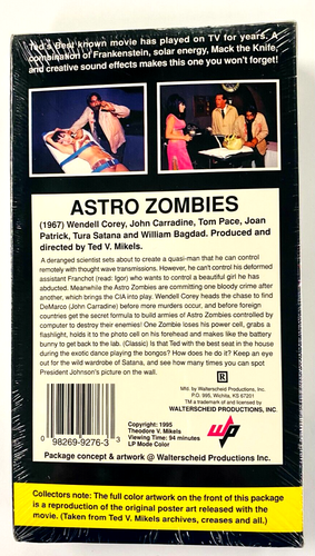 Astro Zombies Horror John Carradine VHS Ted V. Mikels -Cult B-Movie - NEW - 第 2/6 張圖片
