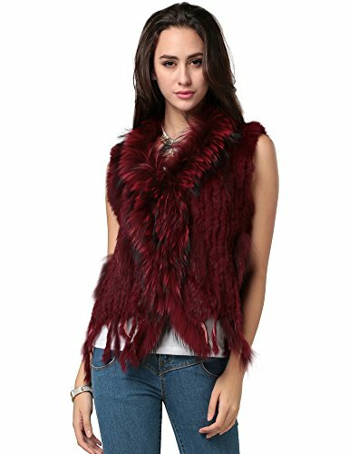 GILET donna copri spalle mantella Gilet pelliccia LAPIN TRICò fourrure FOX - Picture 9 of 16