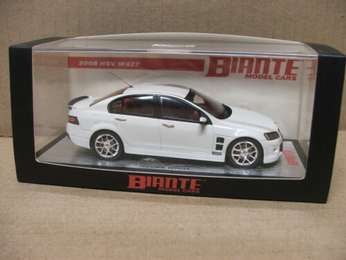 1:43 2008 HOLDEN HSV W427 In Heron White BIANTE Model Car, Limited edition resin - Picture 3 of 7