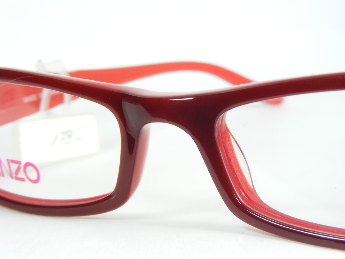 KENZO KZ2098 C04 BURGUNDY /RED EYEGLASSES GLASSES FRAME 2098 50-16