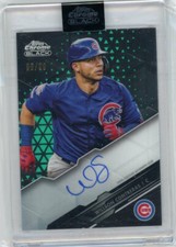 2020 Topps Chrome Black Baseball Green Refractor Auto CBA-WC Willlson Contreras 
