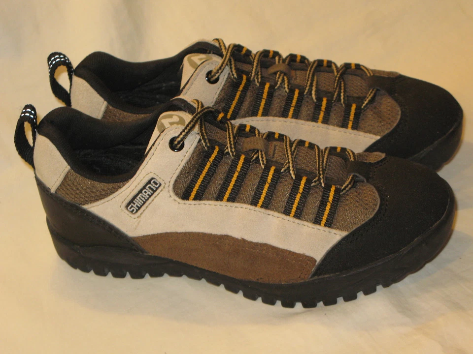Shimano SH M033 Bicicleta de Montaña MTB Zapatos EE. UU. Mujeres Talla 6,5 EUR 38 Marrón Gamuza Foto 3 de 4