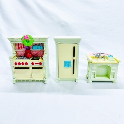 Fisher Price Loving Family Dollhouse Home for Holidays Christmas Kitchen  Set