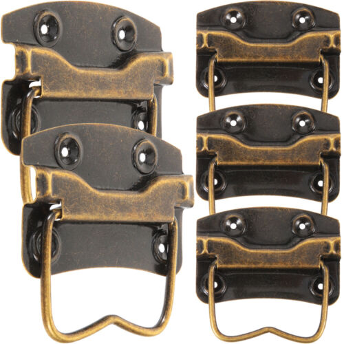 5 Pcs Antique Drawer Pulls Handles Luggage Industrial Box Lifting