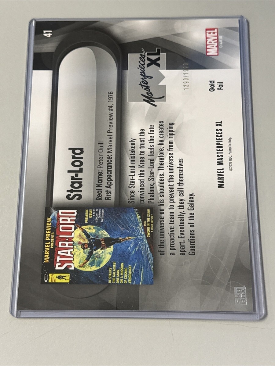 2024 Marvel Masterpieces XL Star-Lord Gold Foil /1999 | eBay