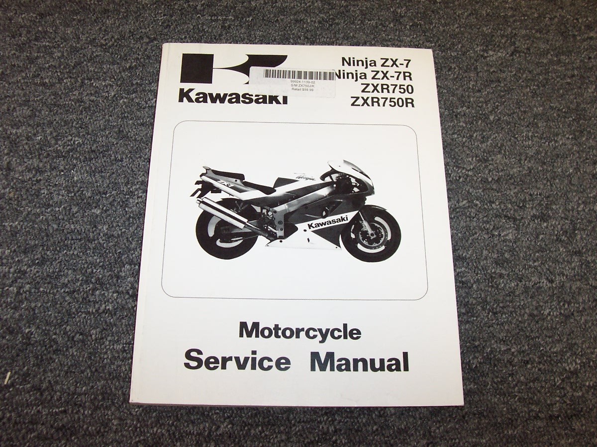 1991-1992 Kawasaki Ninja ZX7 ZX7R ZXR750 ZXR750R Motorcycle