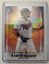 Aaron Sabato 2021 Bowman Chrome MOJO Refractor Dawn Of Glory Minnesota #DG-19