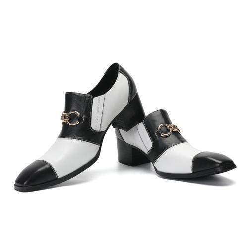 SAOLA Scarpe eleganti da uomo in pelle punta punta tacco cubano Oxford business formale