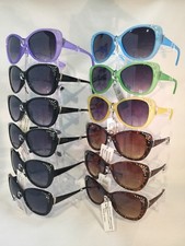 X8433 Butterfly Women Sunglasses Decorated With Rhine-stone Wholesale 12 Pairs