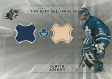 2001-02 SPx Hockey Treasures Jersey and Stick #HTCJ Curtis Joseph (1:19)!