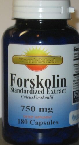 Pure Extreme 750mg FORSKOLIN Coleus Forskohlii 20% extract  180 Capsules  - Photo 1 sur 2