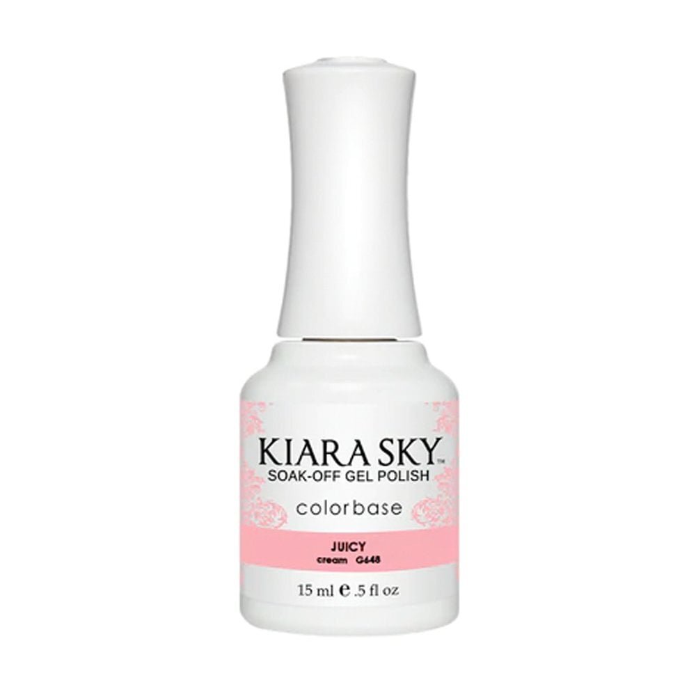 Kiara Sky Soak Off Cruelty Free Gel Polish Freshly Peached - Juicy 15ml