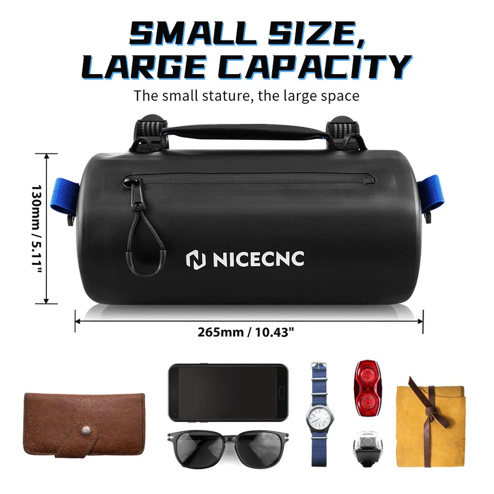 NICECNC Motorbike Front Handlebar Bag Waterproof Motorcycle Saddle Shoulder Bag - Image 3 of 4