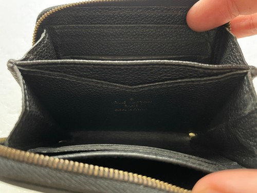 Louis Vuitton M60574 Zippy Coin Purse Monogram Empreinte Noir Used from Japan - Picture 12 of 19