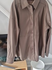 Bagley Mischka Brown Faux Leather Shacket Sz Xl , Worn Once Max