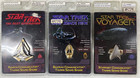 Lot of 3 Star Trek Talking Communication Badges: Klingon / Starfleet / Bajoran
