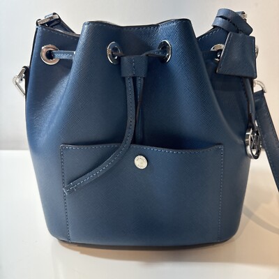 Michael kors greenwich small bucket bag Dark Blue | eBay