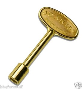 Dante Blue Flame Fireplace Brass 3 Gas Valve Key For 1 4 5 16