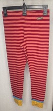 Girls Matilda Jane Red Striped Ruffle Pants Sz 14 MJ-81
