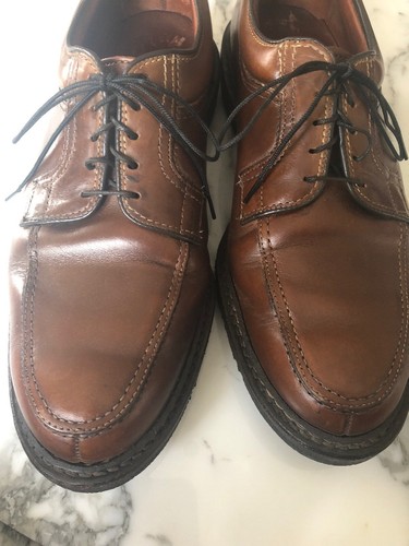 Allen Edmonds Oxford Men's Lace Up Dress Shoes Black Size 9 D Brown Rubber Sole - Bild 8 von 9