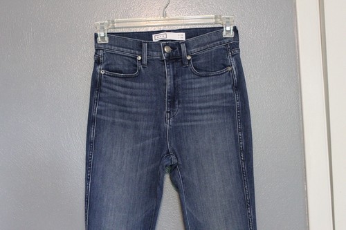 AYR The Riser High Rise Skinny Jeans Neon Jupiter Released Raw Hem 29 - Picture 2 of 10