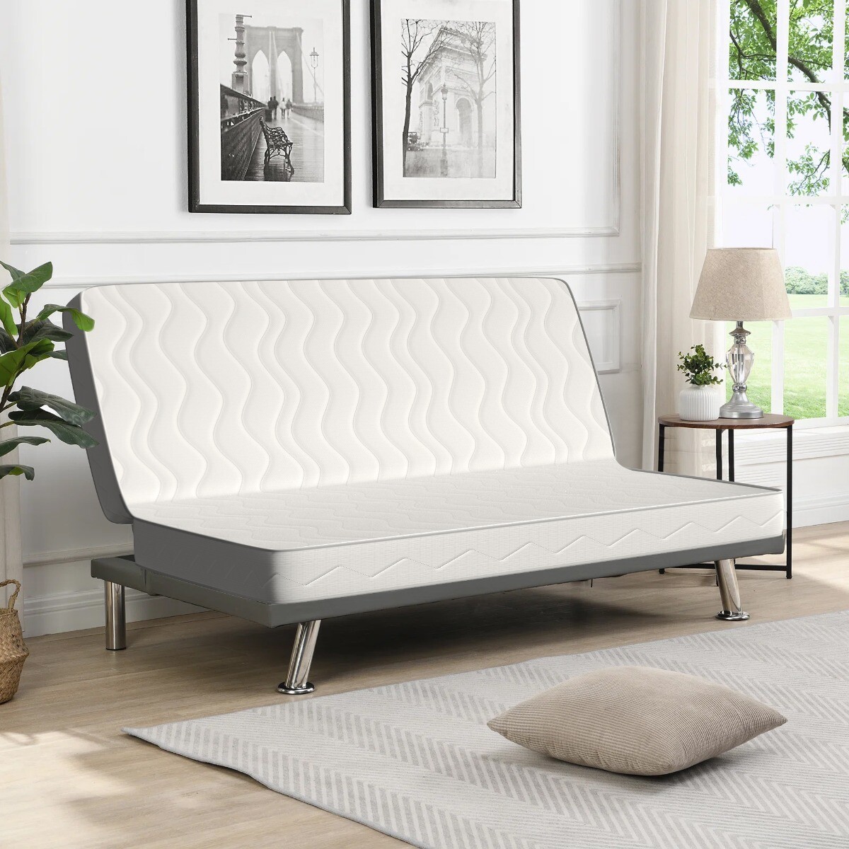 Materasso pieghevole 140x195, per Divano Letto Click Clack - con taglio centrale
