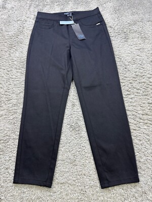 FDJ French Dressing Jeans Women 4 Black Skinny Ankle High Rise Stretch Pant NWT