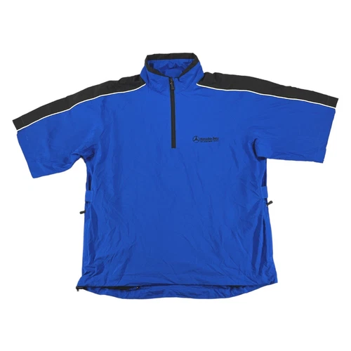 Mercedes Benz 1/4 Zip Pullover Windbreaker Windshirt Oklahoma City Mens Medium video thumbnail
