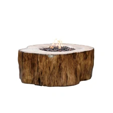 Elementi Manchester Fire Table Red Wood Style- Propane