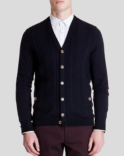 TED BAKER Mens Wool Blend Long Sleeve 