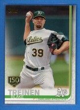 2019 Topps Series 1 150th Anniversary Gold Stamp #147 Blake Treinen Athletics