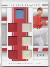 2020 Panini National Treasures Game Gear Materials Sevens #22 Kwang-Hyun Kim /99