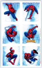 Vintage Hallmark Sticker THE AMAZING SPIDER-MAN 1 Sheet Scrapbooking SD14 b