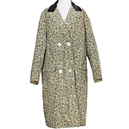 French Vintage 1950s Grey Faded Cotton Pique Hunting Jacket Sz M