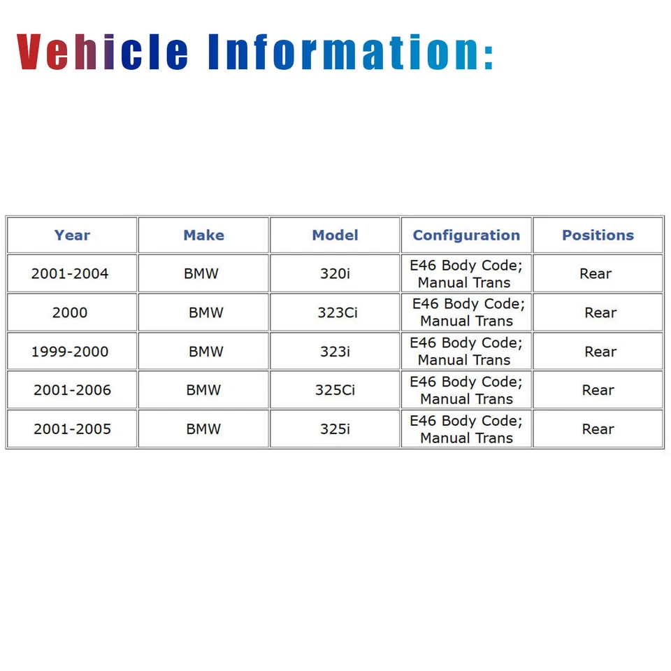 Drive shaft Rear Prop Shaft Assembly for BMW 325Ci 320i 323i Base Sedan 936-359 - Image 3 of 4