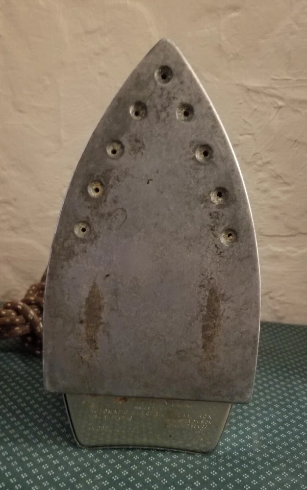 De colección Toastmaster Ropa Plancha Teflón Suela Placa Marrón Mango C456T Foto 4 de 4