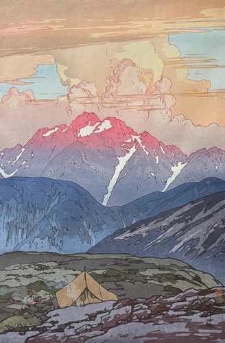 Hiroshi Yoshida: 110th Anniversary of the Naming of the Japanese Alps, 12 Pieces - Picture 2 of 24