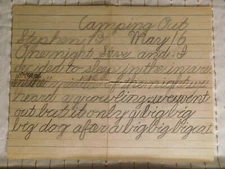 Vintage Mid-Century "Camping Out"  Child's Account of Encounter Michigan Dogman!