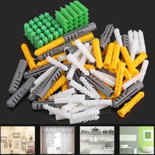 Plastic Wall Plugs Screw Fixing Wall Expansion Brick Stone Concrete M6 M8 M10