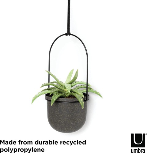 B-Ware Umbra Triflora Black Vaso Da Fiori Appeso Vaso Da Parete Fioriera Appesa - Foto 5 di 7