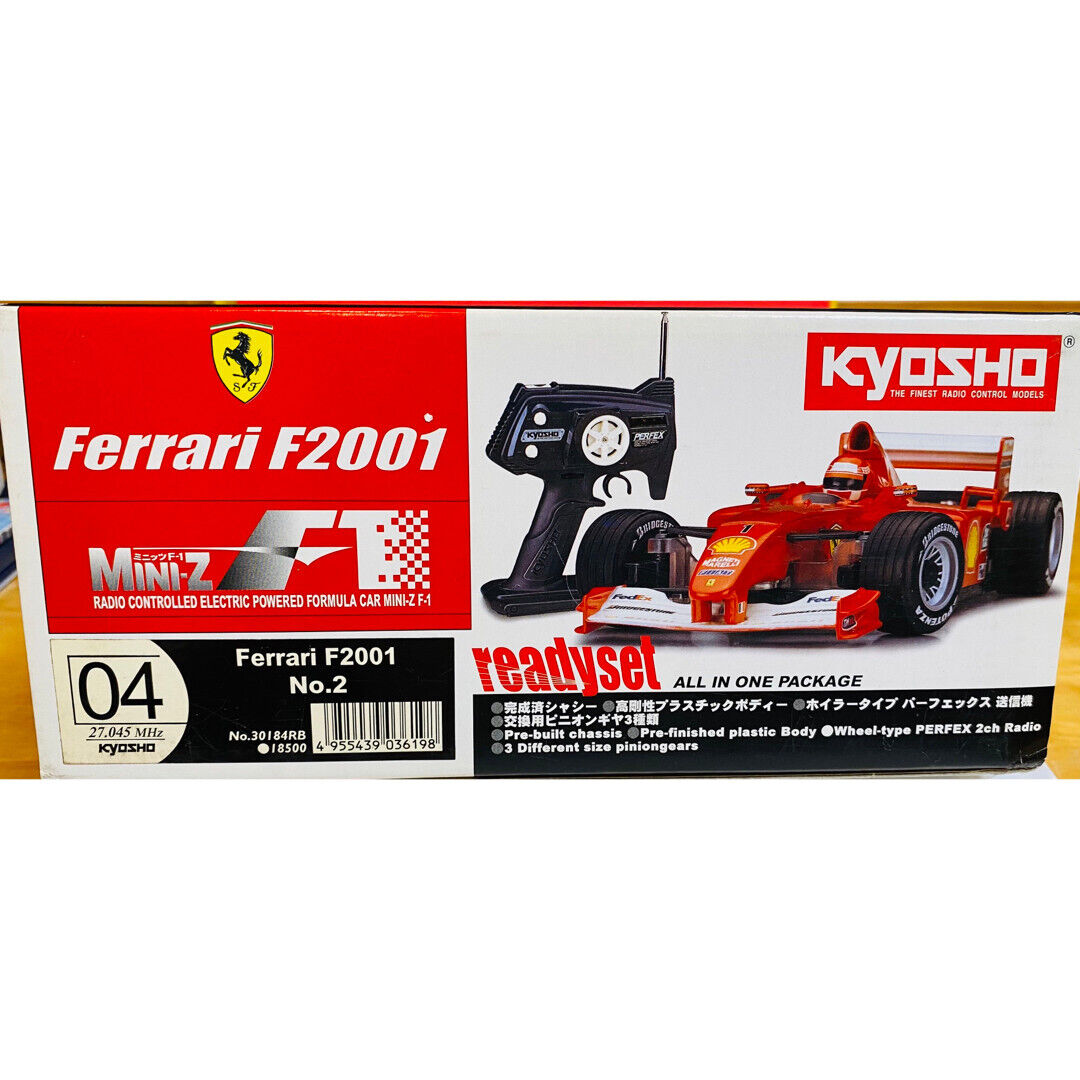 Kyosho Mini-z F-1 Ferrari F2001 Ready set RC - Hotweels Kyosho Mini-z F-1 Ferrari F2001 Ready set RC - Hotweels