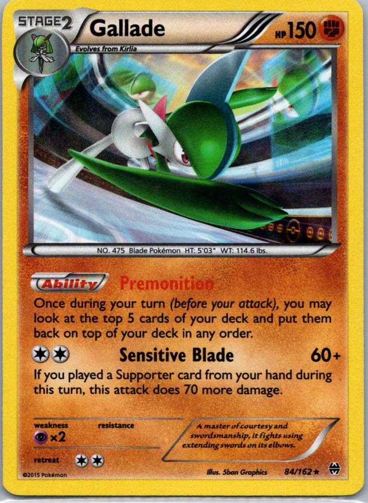 Gallade 84/162 BREAKthrough Holo NM