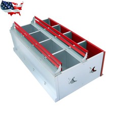 Metal 8-Compartment Poultry Nest Box Wall Mount Easy Eggs Collection Large Vent