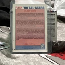Fleer 1990 All-Stars Larry Bird #2 Boston Celtics NBA Basketball Card